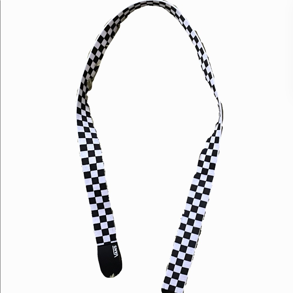 vans checkered belt